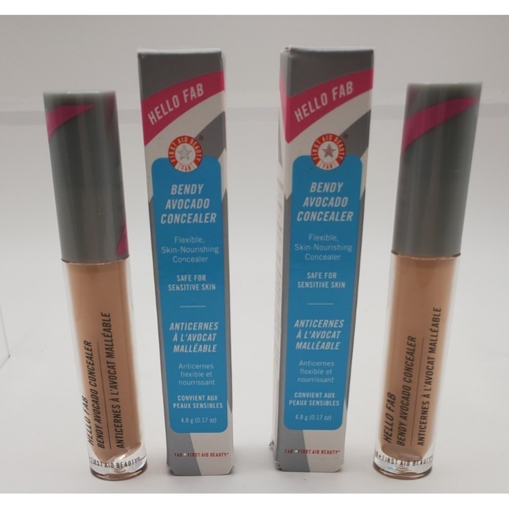 Lot of 2 Hello Fab Bendy Avocado Concealer‎ #3 Light/ Clair 4.8g/ 0.17oz
